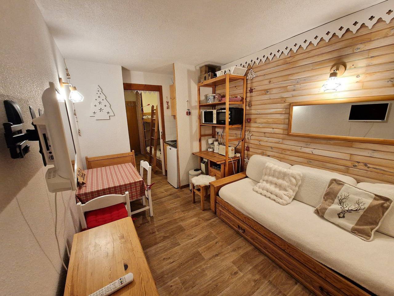 Ganzes Studio, Charmantes Studio für 2-3 Pers., 17m², südlich in Valfréjus in Valfréjus, Modane