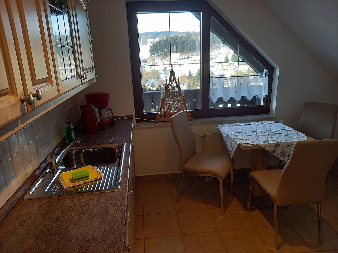 Ganze Wohnung, Ferienhaus Bergblick Zweiraum-Ferienwohnung-Obere Etage in Pobershau, Marienberg