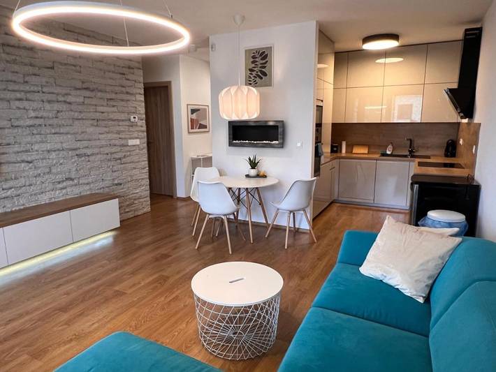 Appartement de vacances pour 3 personnes, avec jardin