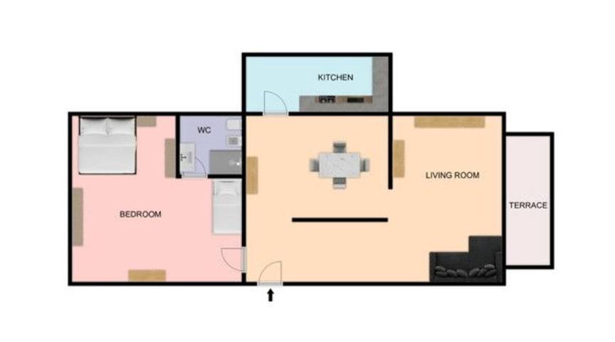 Gîte pour 5 personnes, avec balcon à Fano - 4