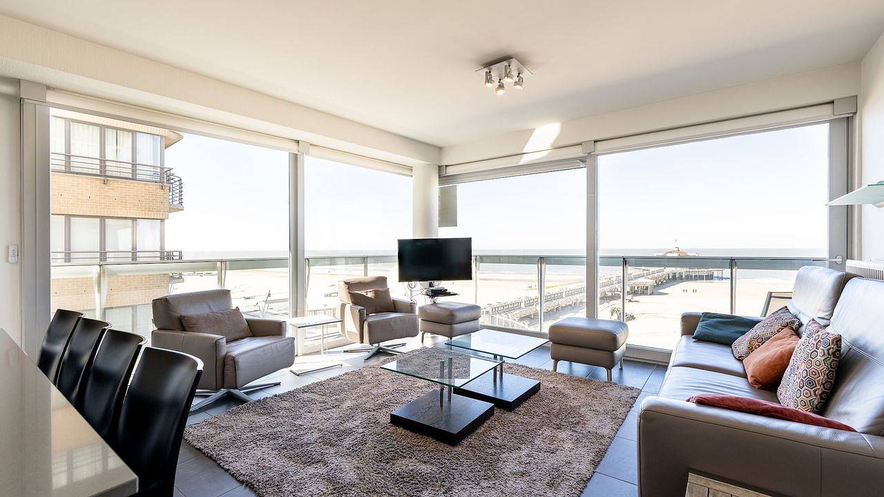 Appartement de vacances entier, Appartement de vacances pour 7 personnes avec balcon in Blankenberge, Côte belge