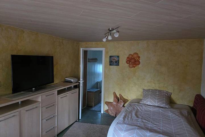 Gemütlicher kleiner Bungalow mit Kamin und Pool in ruhiger Lage-5Min bis zur in Finsterwalde, Naturpark niederlausitzer heidelandschaft (Brandenburg)