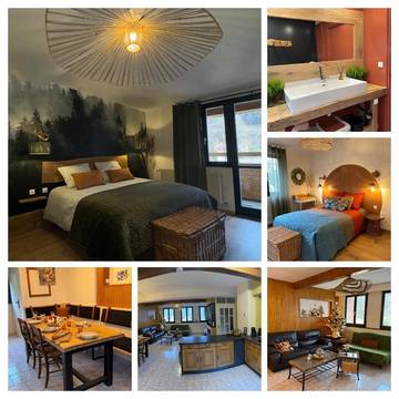 Gîte pour 6 personnes, avec jardin et balcon à La Broque