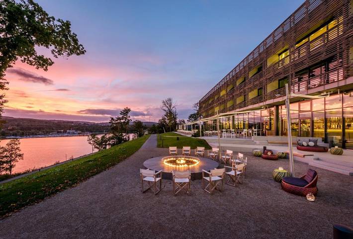 Hotel für 2 Personen, mit Balkon und Terrasse sowie Garten und Pool am Bostalsee