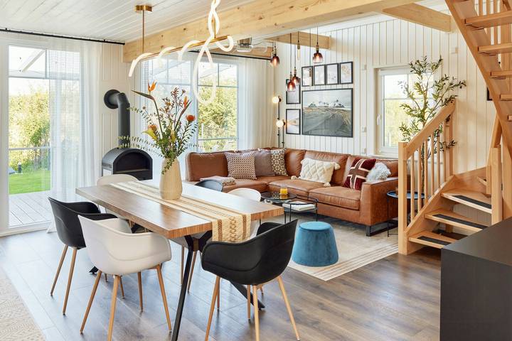 Ferienhaus für 4 Personen, mit Garten und Terrasse sowie Sauna, kinderfreundlich - 1
