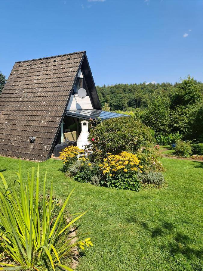 Ferienhaus für 4 Personen, mit Terrasse und Garten sowie Sauna und Ausblick