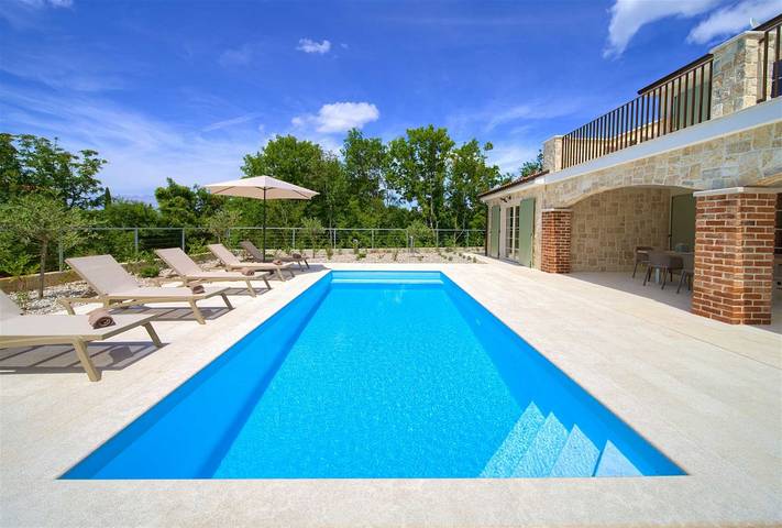 Villa mit pool für 8 Personen, mit Balkon und Pool auf Krk - 3