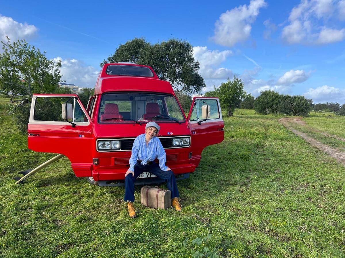 Rent a Vw T3 Camper Van with Blue Classics in Praia da Rocha, Portimão
