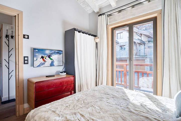 Ganze Wohnung, Gemütliche Wohnung an der Piste mit Parkplatz in La Tania, La Perrière