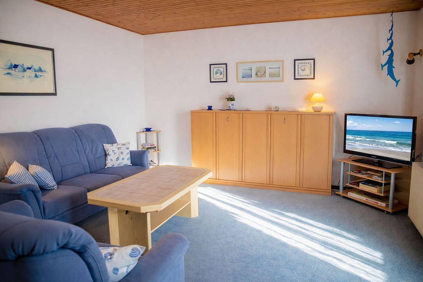 Ganze Wohnung, Gemütliche Ferienwohnung am Sandstrand mit Balkon und Wlan in Horumersiel, Wangerland