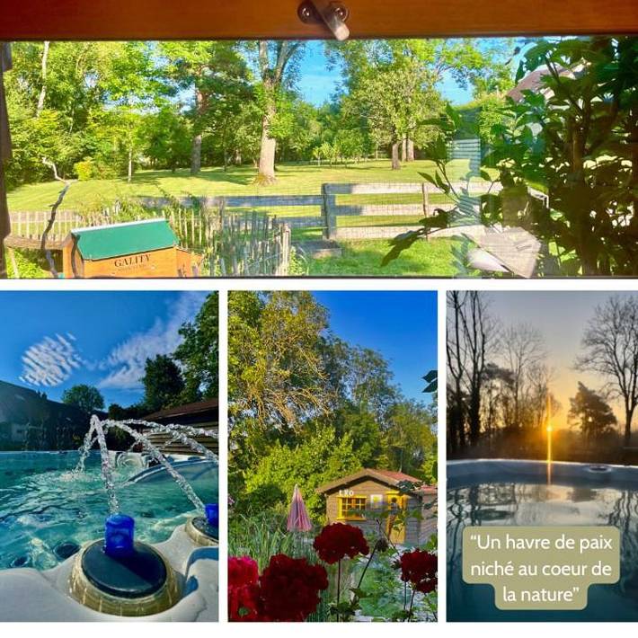 Location de vacances pour 7 personnes, avec Jacuzzi et Terrasse ainsi que Piscine et Sauna dans Montmachoux