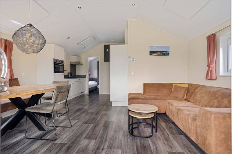 Caravan voor 6 personen met terras in Veluwe