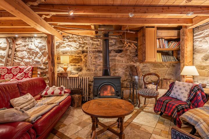 Chalet « Pierre Bois Lago » con vistas a la montaña, terraza y jardín compartidos in La Ferrière, Isère