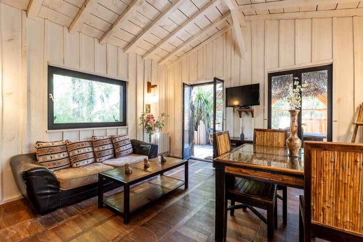 Chalet pour 2 personnes, avec jacuzzi, animaux acceptés en Gironde - 4