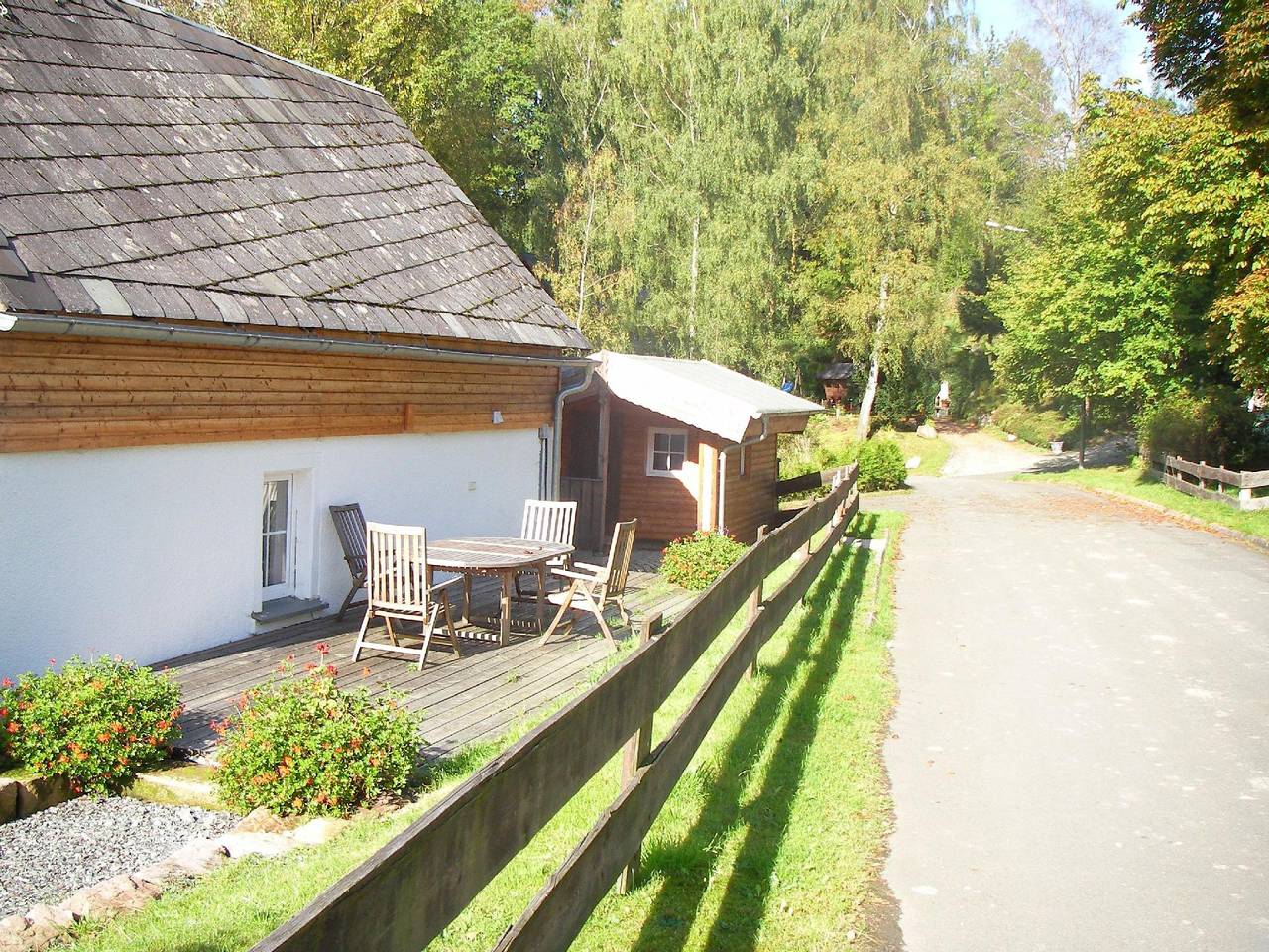 Ferienhaus mit Garten in Elbersreuth in Presseck, Oberes Maintal - Coburger Land
