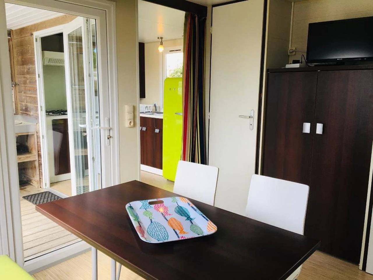 Zecamping 3* animé piscine couverte pet friendly mobil-home Tv 25m2 in Erquy, Côte d’Émeraude