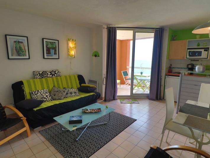 Studio für 3 Personen, mit Terrasse und Kinderpool sowie Pool in Sete - 2