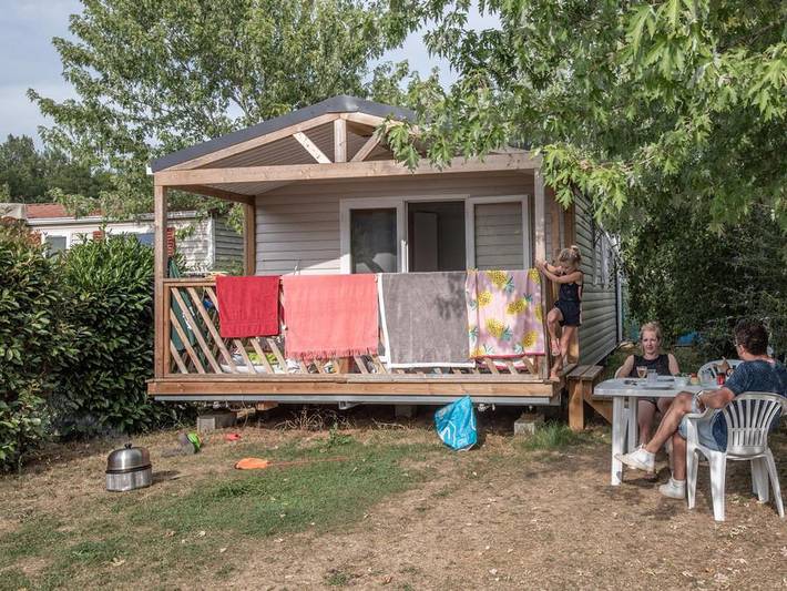 Camping La Dourbie - Mobilheim 4 personen - Mh2 Templer in Saint-Jean-du-Bruel, Parc naturel régional des Grands Causses