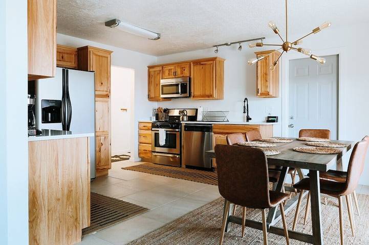 Vacation house for 7 people, with terrace and yard in New Mexico