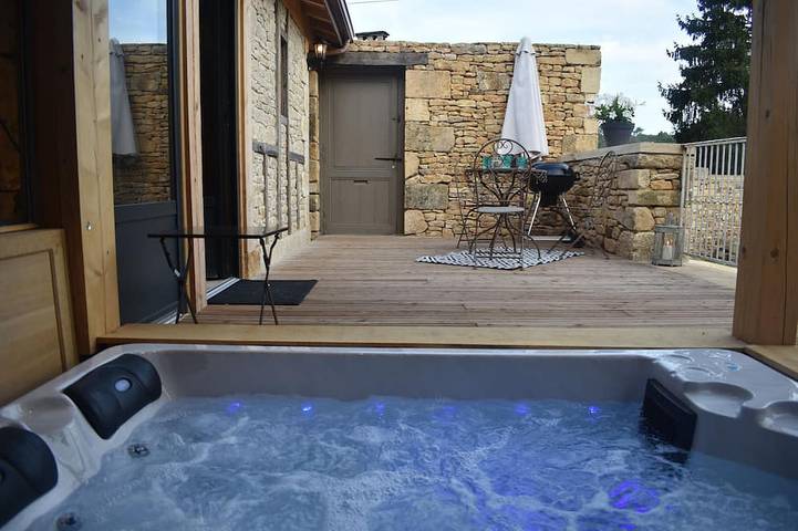 Maison de vacances pour 2 personnes, avec piscine ainsi que jacuzzi et terrasse - 1