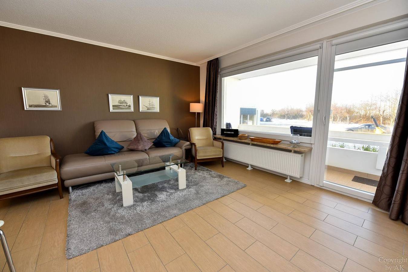 Ganze Wohnung, Komfortable Ferienwohnung im Haus Atlantic mit Balkon, Sauna und Strandlage in Cuxhaven in Döse, Cuxhaven