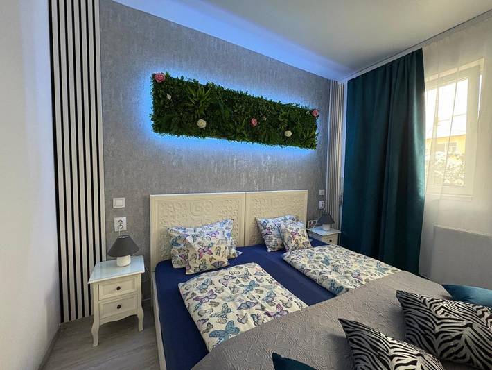 Appartement de vacances pour 3 personnes, avec vue et jardin