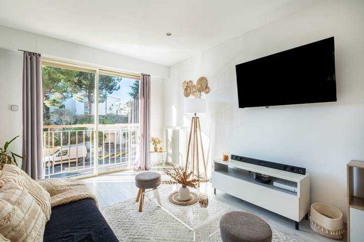 Entire apartment, Apartment 'T2 Cyril Besset' with Wi-Fi in Cagnes-sur-Mer, Mediterranean Coast (France)