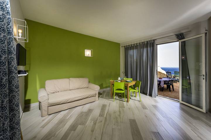 Entire apartment, Apt Rino Sea View basement in Villa Rosaria in Scopello, Castellammare del Golfo