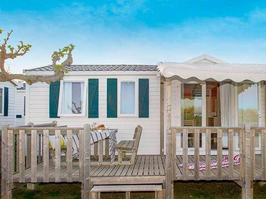 Camping les Chardons Bleus de la Turballe - Mobilhome 4 personas - Confort | 2 Dormitorios | 4 Pers. | Terraza elevada in La Turballe, Côte de Jade