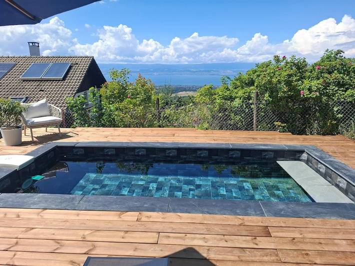 Appartement de vacances pour 4 personnes, avec piscine ainsi que terrasse et vue, animaux acceptés - 1