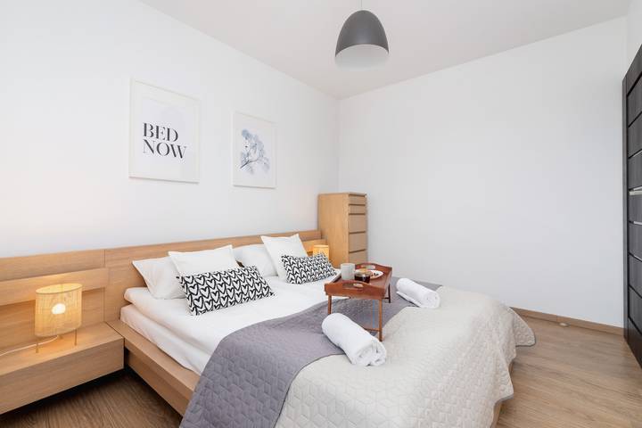 Entire apartment, Stylish Apartment | 2 Bedrooms, Balcony and Parking in Cracow, Lesser Poland