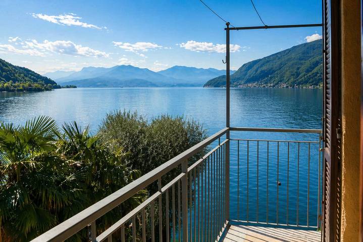 Gîte pour 4 personnes, avec vue sur le lac et jardin ainsi que balcon et vue dans Lombardie - 3
