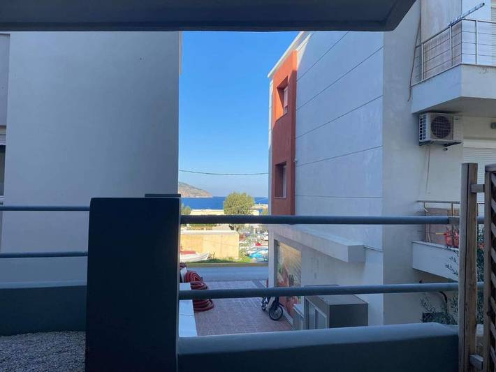 Vakantieappartement voor 2 personen, met terras en uitzicht op Karpathos