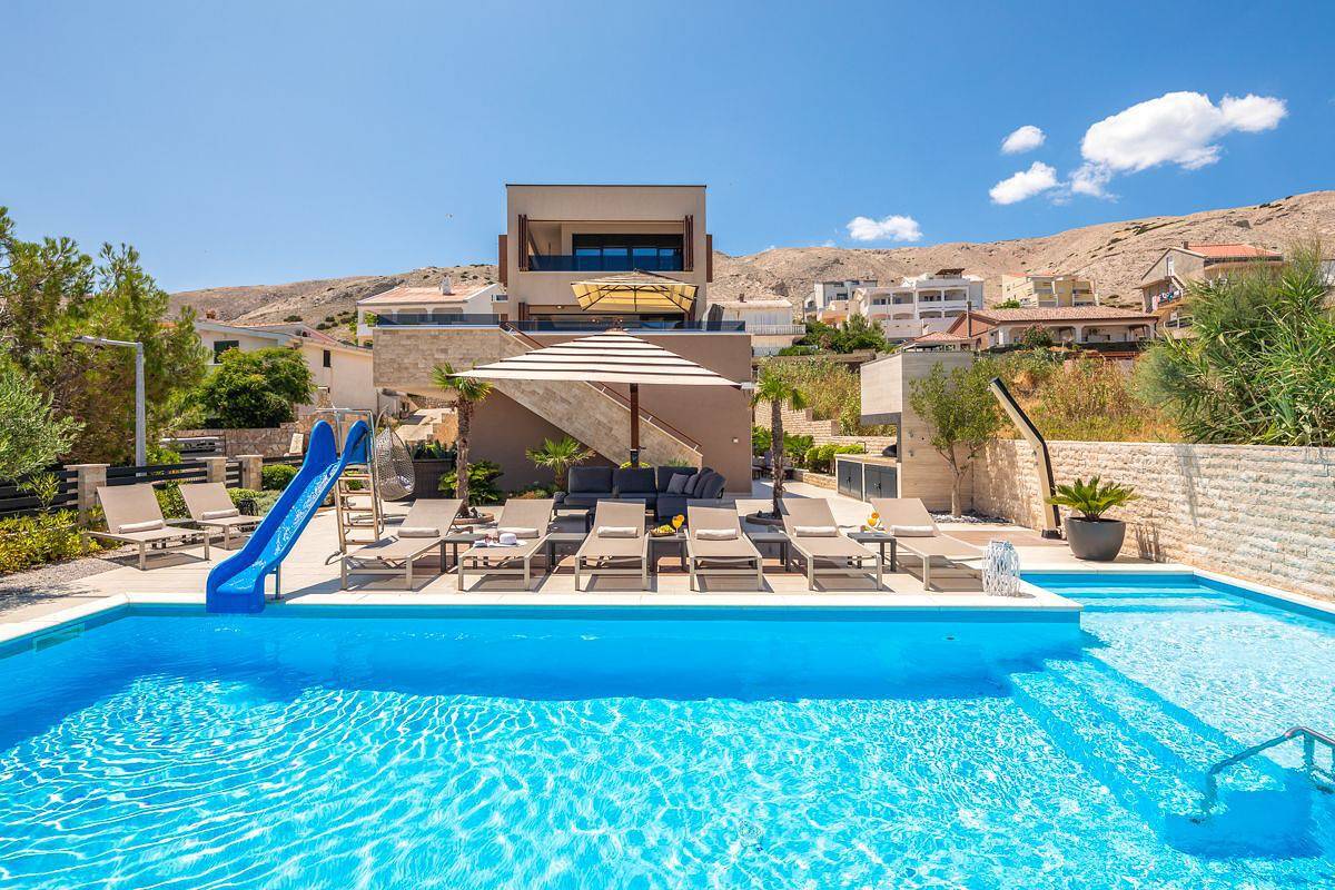 Villa für 14 Personen in Gradska plaža (Pag Town), Pag Stadt