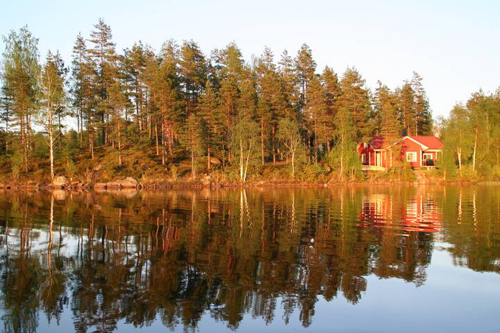 Ferienhaus für 8 Personen, mit Terrasse und Seeblick sowie Sauna und Garten, mit Haustier in Smaland - 2