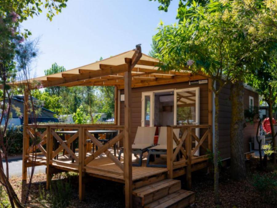 Camping Sunelia Les Sablons - Mobilhome 2 personnes - Sunelia Mh Prestige 1 Ch 1 Sdb in Portiragnes Plage, Portiragnes