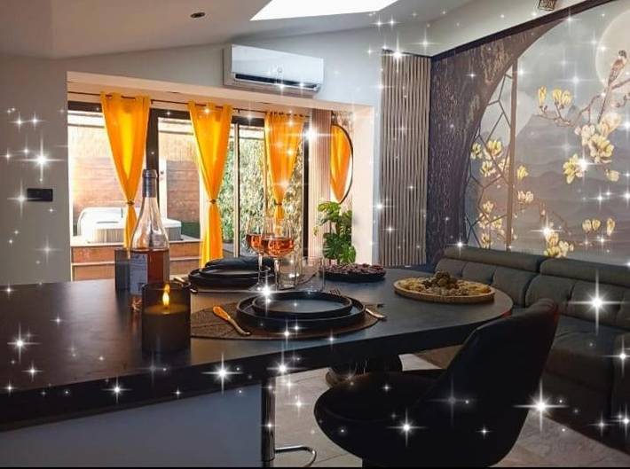 Appartement de vacances pour 3 personnes, avec terrasse et jacuzzi