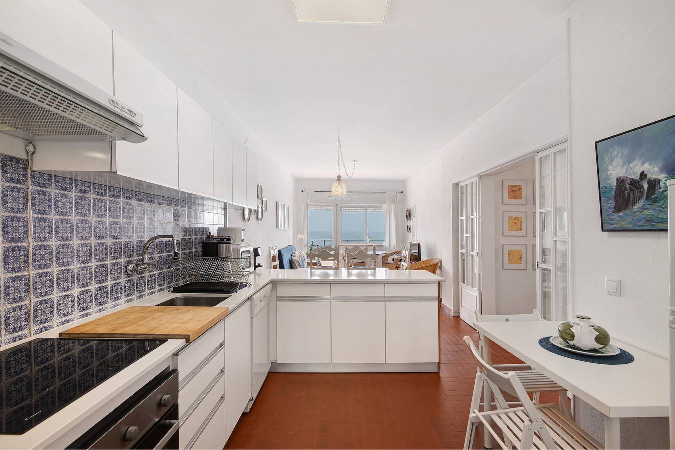 Ganze Wohnung, Ferienwohnung 'Apartamento Mar Azul - Quarteira' mit Meerblick, Balkon und Wlan in Cavacos, Quarteira