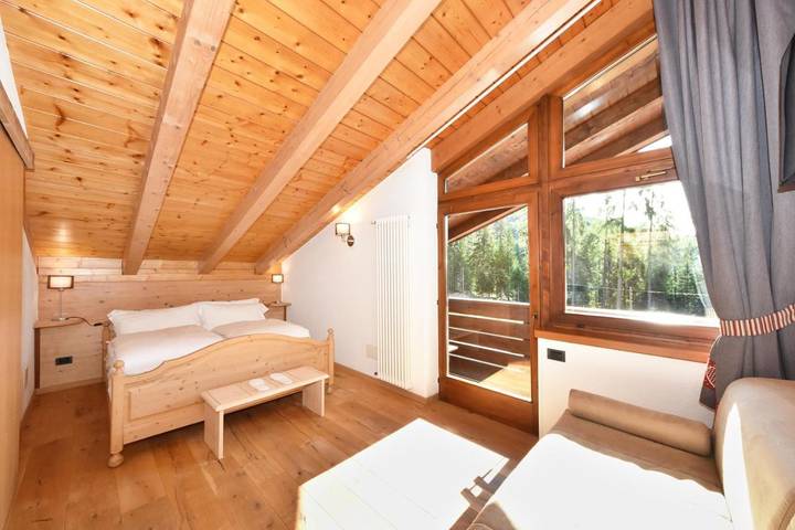 B&b per 2 persone, con Balcone e Terrazza nonché Giardino e Panorama in Val di Fiemme