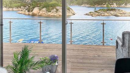 Ferienhaus für 8 Personen, mit Terrasse und Ausblick in Bømlo