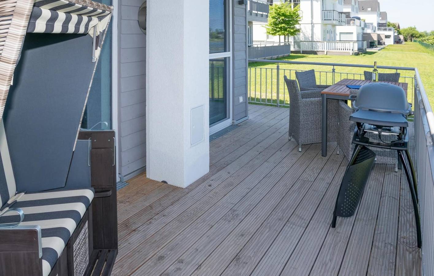 Apartment mit Meerblick, Terrasse und Parkplatz in Olpenitz, Kappeln