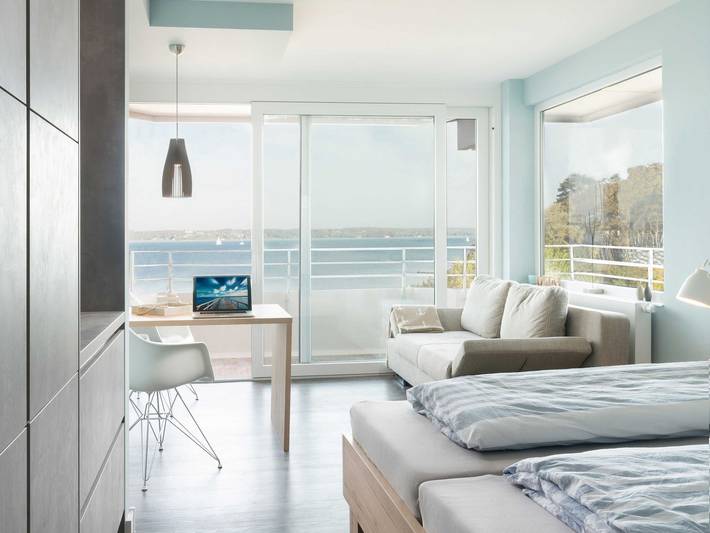 Ferienwohnung für 3 Personen, mit Balkon und Sauna
