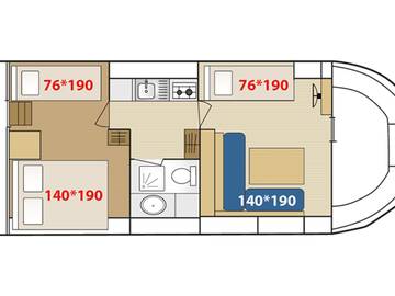 Hausboot für 6 Personen in Colombiers, Occitanie, Bild 1