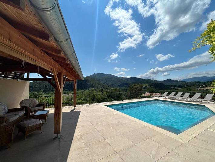 Location de vacances pour 10 personnes, avec vue ainsi que jardin et piscine, animaux acceptés à Mons (Béziers) - 2