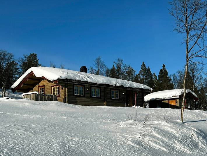 Holzhütte mit Aussicht in der Nähe von Røros in Røros