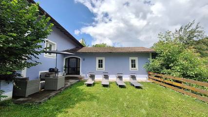 Ferienwohnung für 4 Personen, mit Garten, kinderfreundlich in Taching am See