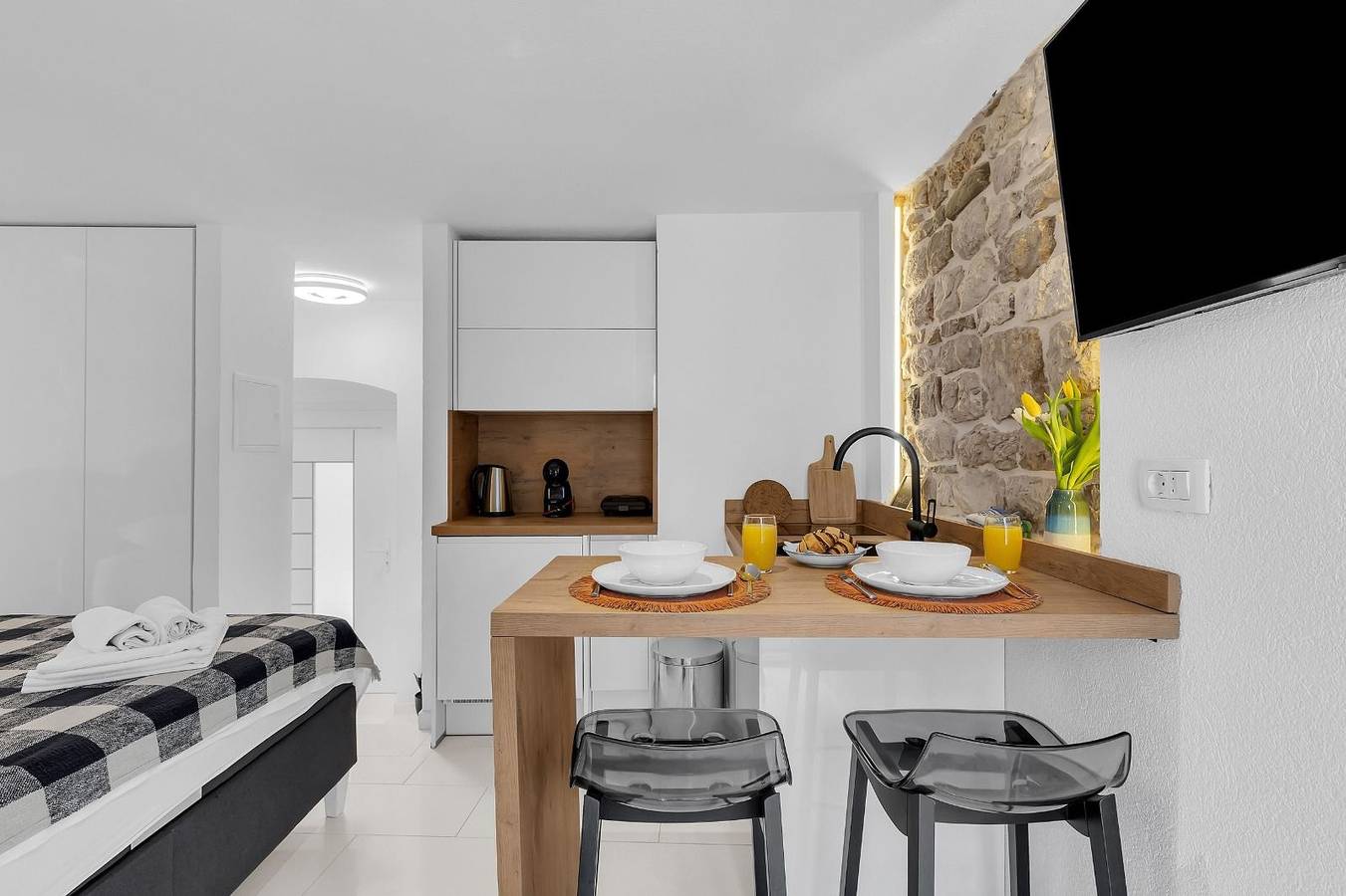 Apartamento entero, Apartamento-estudio con una terraza Makarska As-21443-a in Makarska, Rivera de Makarska