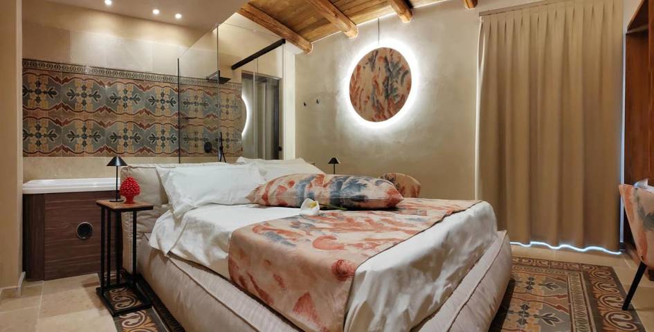 Gîte pour 3 personnes, avec vue ainsi que jardin et piscine à Andria - 4