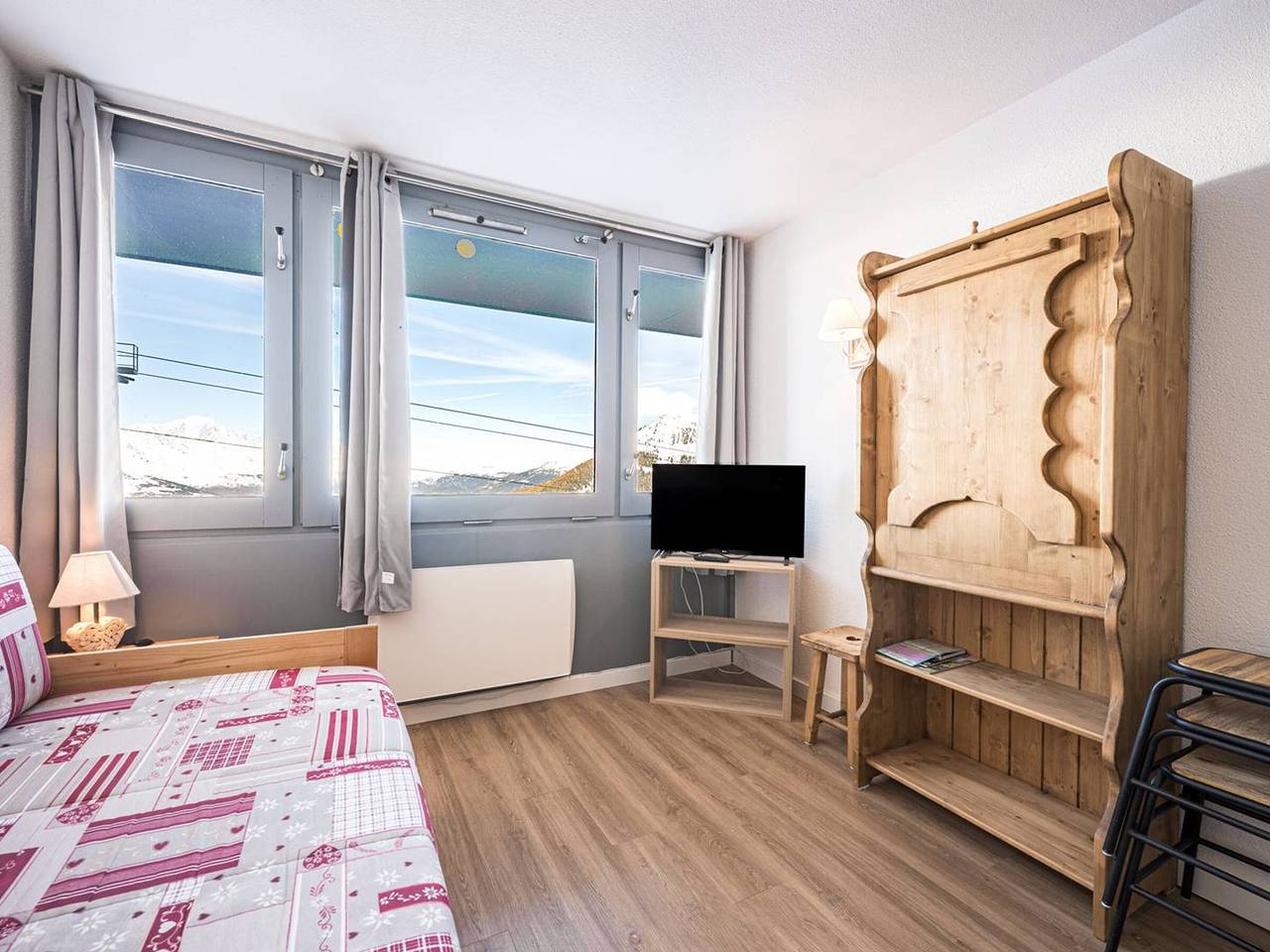 Appartement entier, Studio skis aux pieds pour 4 pers., vue Mont Blanc in Aime 2000, Aime-la-Plagne