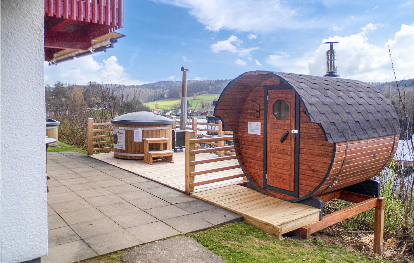Gemütliche Wohnung mit Sauna 2km vom Ibra Zentrum in Reimboldshausen, Kirchheim